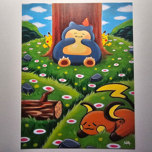 Sleepy Friends PRINT