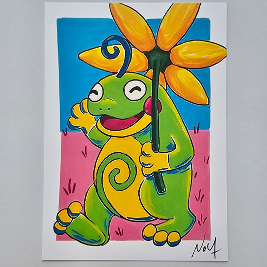 Flower Frog PRINT