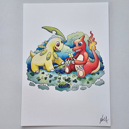 Picking Clovers PRINT