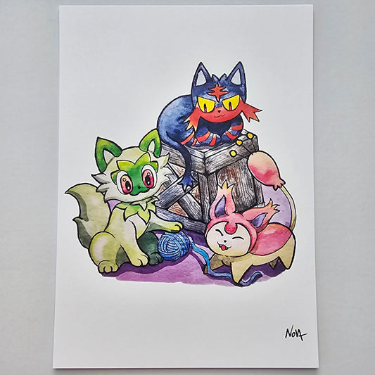 Cat Trio PRINT